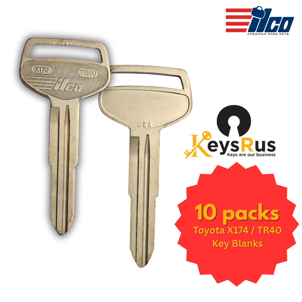 Toyota X174 / TR40 Key Blanks 10/PACK