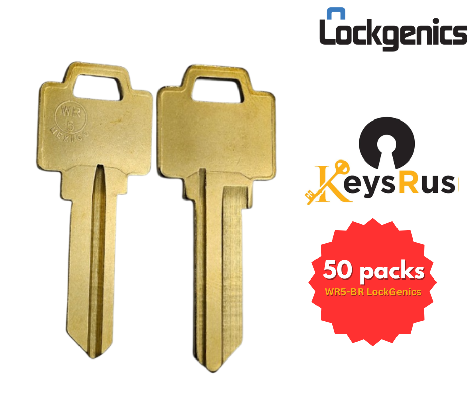 WR5-BR Key Blank – Weiser WR5 Keyway – 10/50-Pack – LockGenics