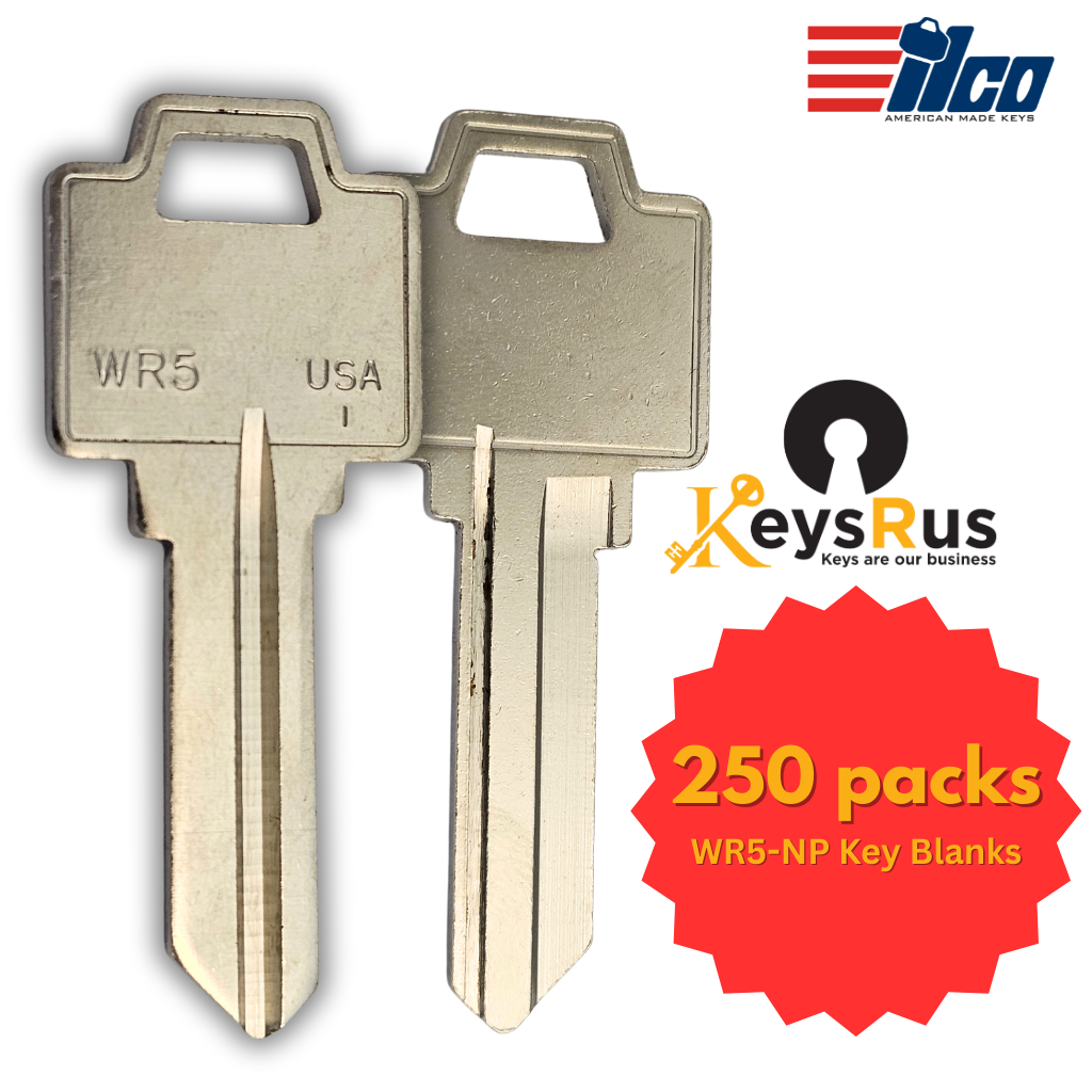 WR5 Key Blank – Weiser WR5 Keyway – NP – 250-Pack – ILCO