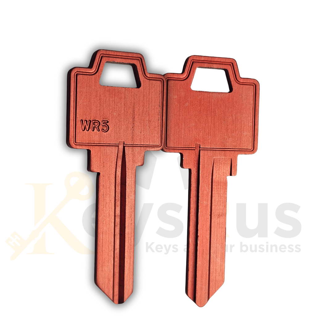 WR5 Aluminum RED Key Blanks – 10/Pack | Durable & Lightweight