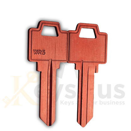 WR5 Aluminum RED Key Blanks – 10/Pack | Durable & Lightweight