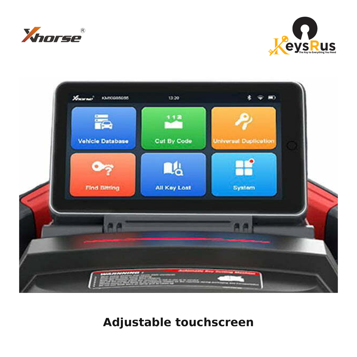 Xhorse Dolphin II XP-005L Automatic Key Cutting Machine with Battery — adjustable touchscreen