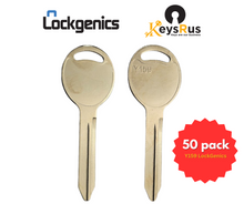 Y159 Key Blank – Nickel Plated Brass – Compatible with Chrysler, Dodge, Jeep 50 Pack