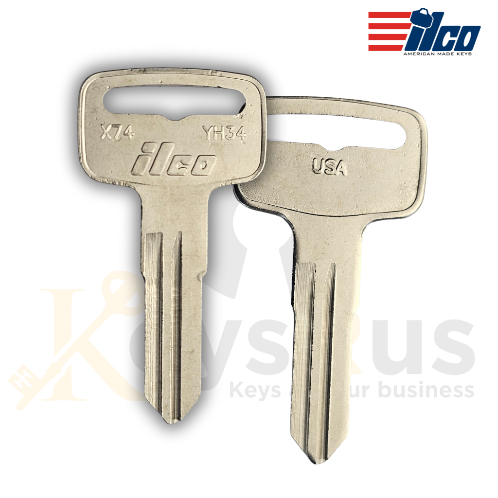 YH34 / X74 Key Blanks – Land Pride, Polaris, Suzuki, Tennant, Wacker, Yamaha – 10/Pack