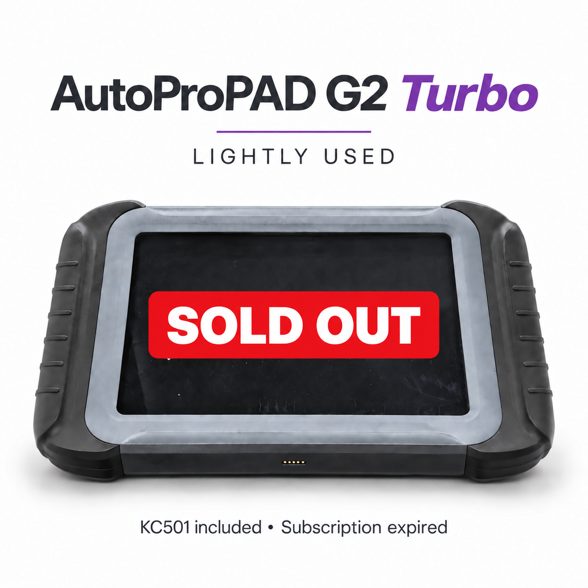 SOLD OUT — Used AutoProPAD G2 Turbo with KC501 included, subscription expired