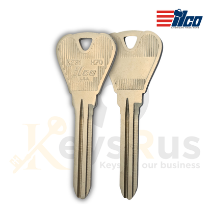 H70 / X231 Key Blanks, 10-Pack