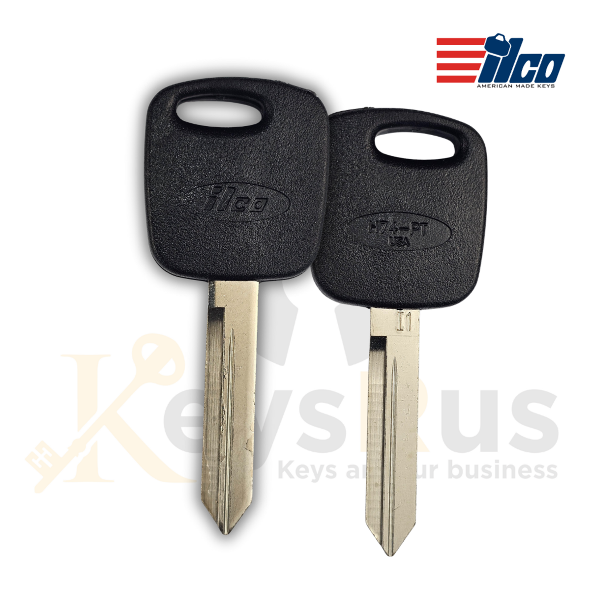 H74-PT/H86 Transponder Key Blank, Compatible with Multiple Vehicle Brands