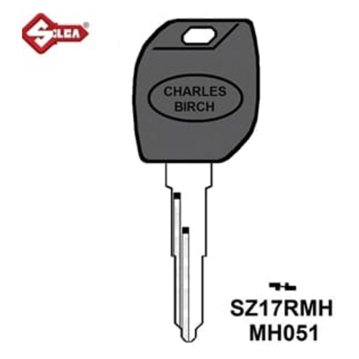 SZ17RMH Suzuki Motorcycle Key Blank