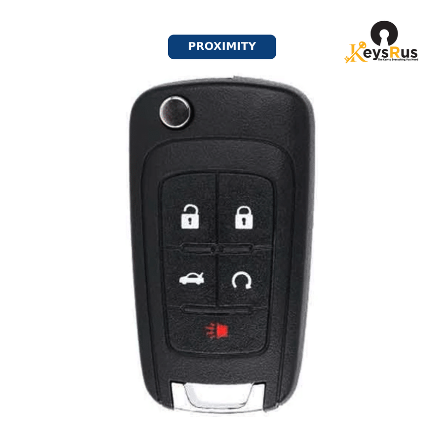 2010-2019 GM / 5-Button Flip Key / PEPS / PN: 13504199 / OHT01060512 (Aftermarket)
