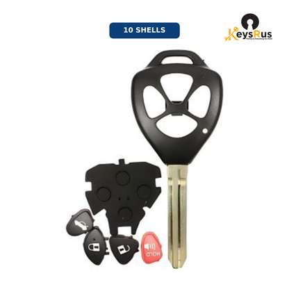 2005-2019 Toyota Scion / 4-Button Remote Head Key SHELL / TR47 / HYQ12BBY, GQ4-29T, MOZB41TG bundle pack (AFTERMARKET) 10pack