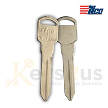 G.M P1107 / B89 Key Blanks, Metal Head, For GM Vehicles (1994, 2006), 10 Pack