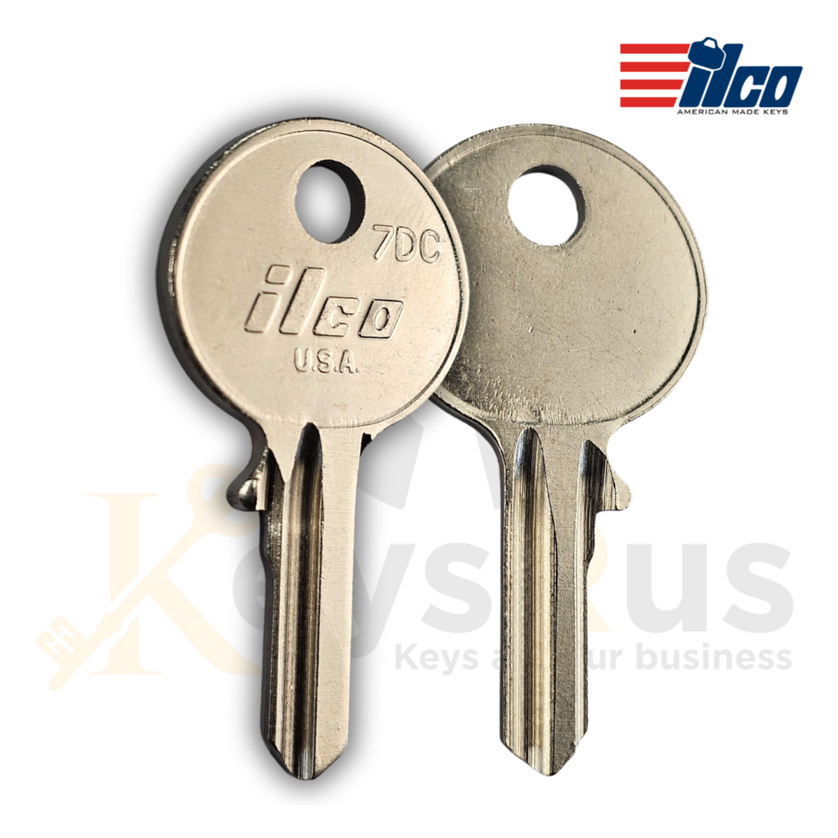 7DC Key Blanks for Autoquip, Citroen, Kubota, Snorkel, Terex & More, 10-Pack