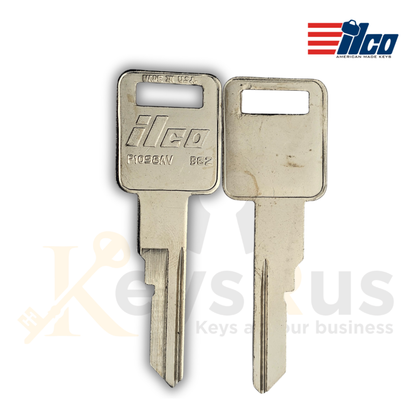 B62 / P1098AV Key Blanks, 10 Pack, For Cadillac Allante 1987, 1988, ILCO Style, Nickel-Plated Brass