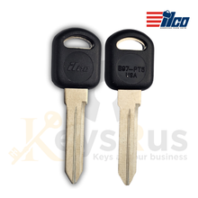 ILCO B97-PT5 Transponder Key, PK3 Clone, Megamos 13 Chip, Fits 1997, 2008 GM Vehicles, Replaces B97PT / 88891799