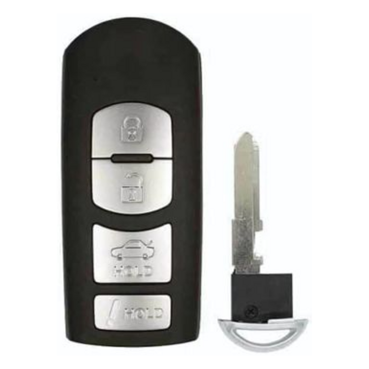 2014-2019 Mazda / 4-Button Smart Key / PN: GJY9-67-5DY / WAZSKE13D01 WAZSKE13D02 (Aftermarket)