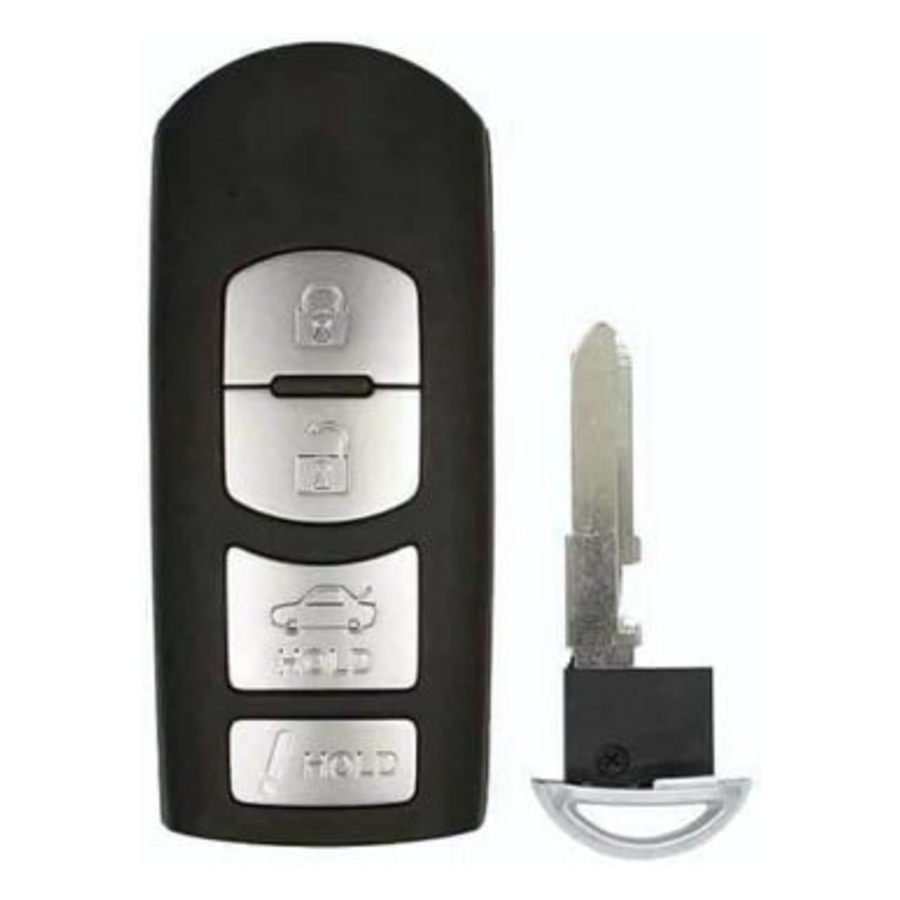 2014-2019 Mazda / 4-Button Smart Key / PN: GJY9-67-5DY / WAZSKE13D01 WAZSKE13D02 (Aftermarket)