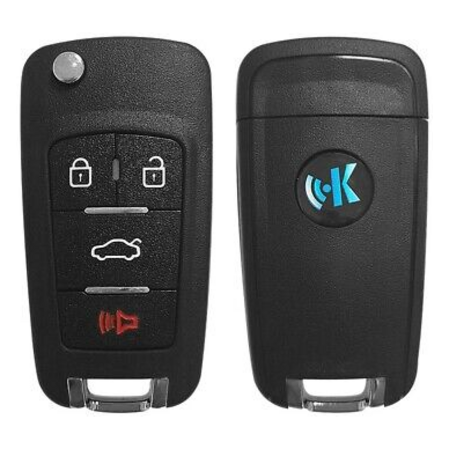 KEYDIY, Chevrolet Style 4-Button Universal Flip Key Remote (KD-NB18-4)