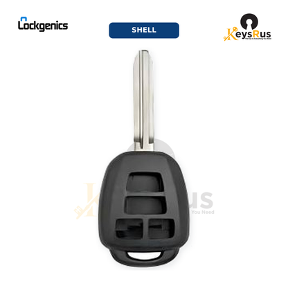 2013-2018 Toyota RAV4 / 4-Button Remote Head Key SHELL / (AFTERMARKET), For FCC ID: HYQ12BDM / HYQ12BEL