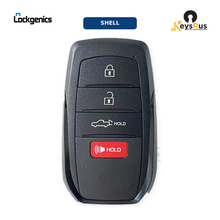 2022, 2023 Toyota Tundra 4-Button Smart Key Shell with Tailgate & Emergency Blade, For FCC ID: HYQ14FBX, Compatible with Lonsdor LT20-10-4