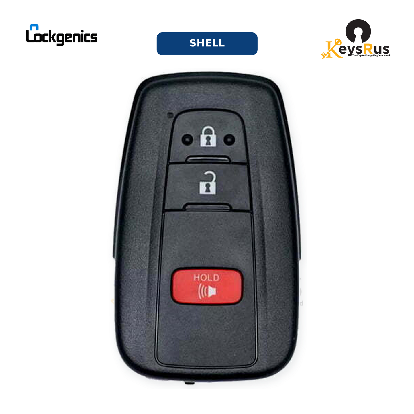 2016, 2022 Toyota 3-Button Smart Key Shell with Emergency Blade, For FCC ID: HYQ14FBC / HYQ14FBN / MOZBR1ET, Compatible with Lonsdor LT20-08