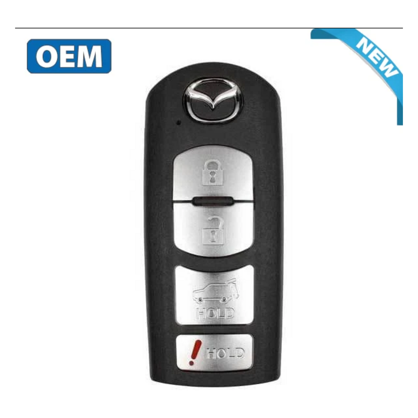 2016, 2019 Mazda CX-5 / CX-9 4-Button OEM Smart Key Remote, FCC ID: WAZSKE13D02 / PN: TK52-67-5DY, 315 MHz