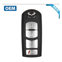 2016, 2019 Mazda CX-5 / CX-9 4-Button OEM Smart Key Remote, FCC ID: WAZSKE13D02 / PN: TK52-67-5DY, 315 MHz