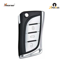 Xhorse VVDI Super Remote, 3-Button Toyota/Lexus Style Flip Key (XT27A66)-XELEX0EN