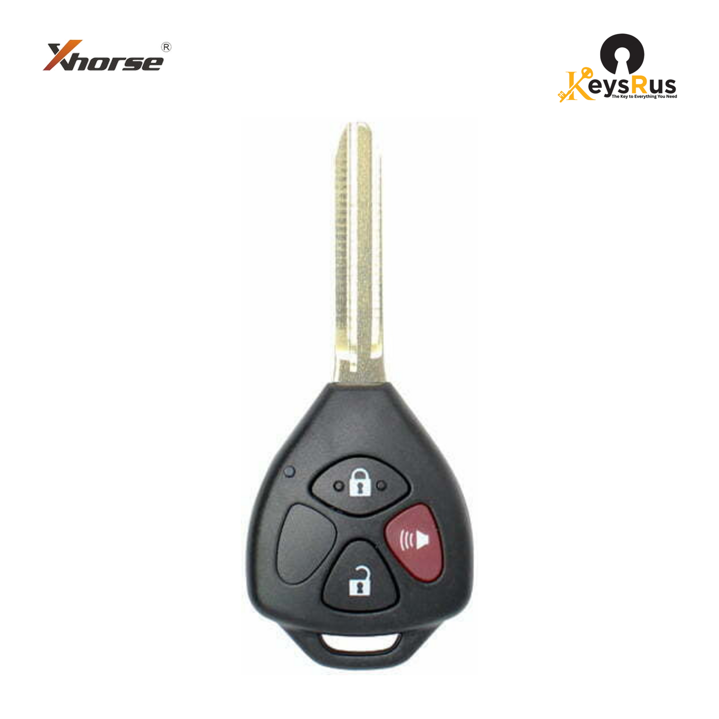 Xhorse XKTO04EN, Toyota Style 3-Button Universal Wired Remote Head Key for VVDI Key Tools