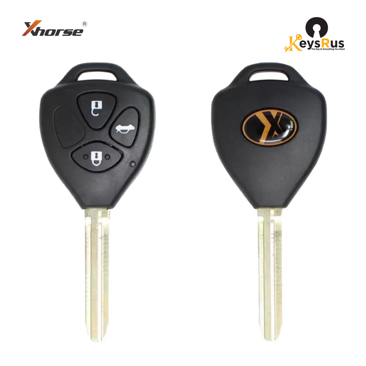 XKTO03EN Xhorse - Toyota Style / 3-Button Universal Remote Head Key for VVDI Key Tools