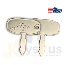 Ilco 1569 Key Blank, Precut Nickel-Plated Brass for Ford & Tractor Equipment 10 pack
