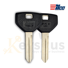 Ilco Y154 / P1789 Key Blank, Chrysler/Dodge/Plymouth/Jeep (1990, 1993), Uncut Nickel‑Plated Brass
