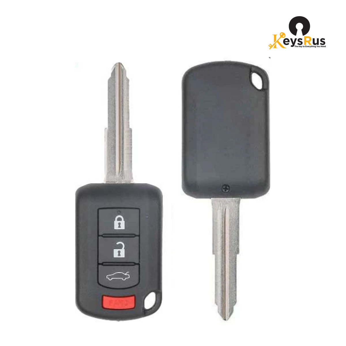 Mitsubishi Lancer 2015, 17 4-Button Remote Head Key, 315 MHz OUCJ166N (PN 6370B945), KEYSRUS Replacement
