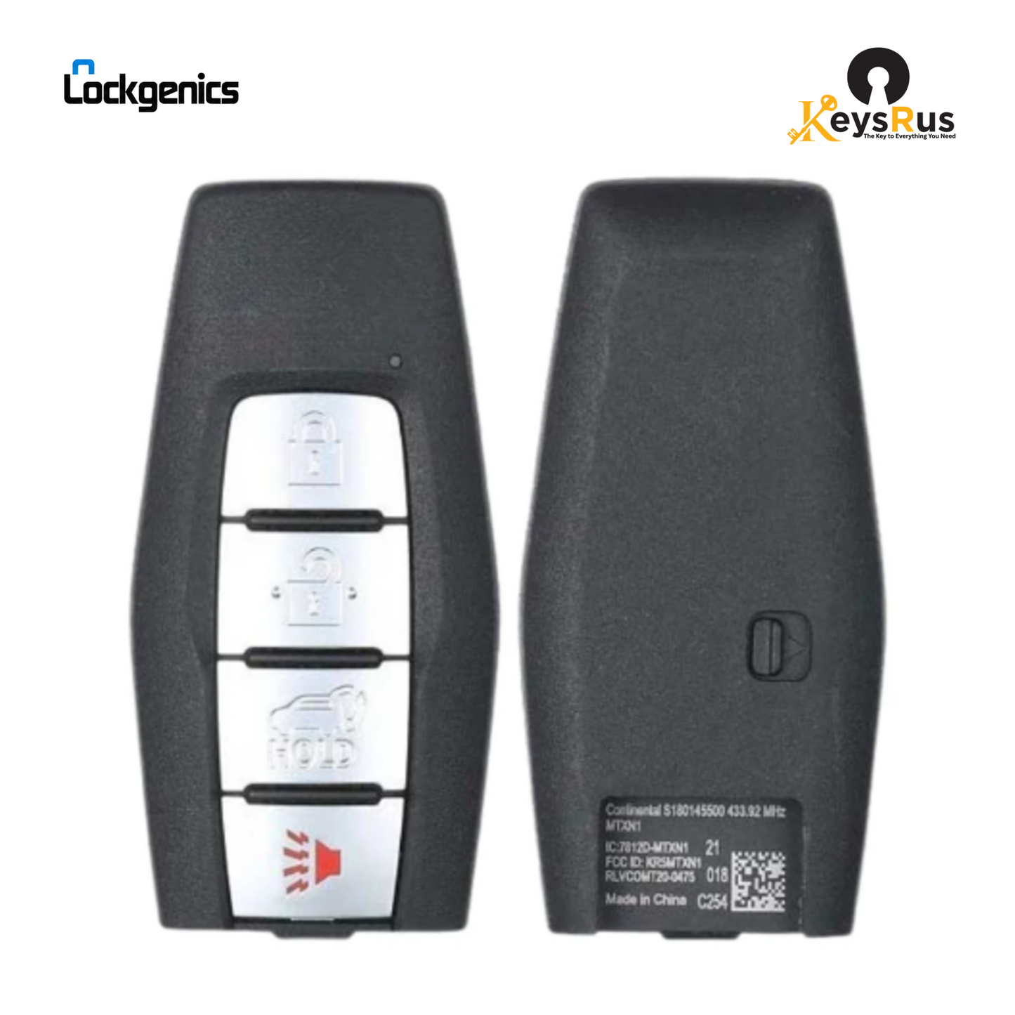 Mitsubishi Outlander 2021, 2022 4-Button Smart Key, 433 MHz KR5MTXN1 (PN 8637C254), KEYSRUS OEM Replacement