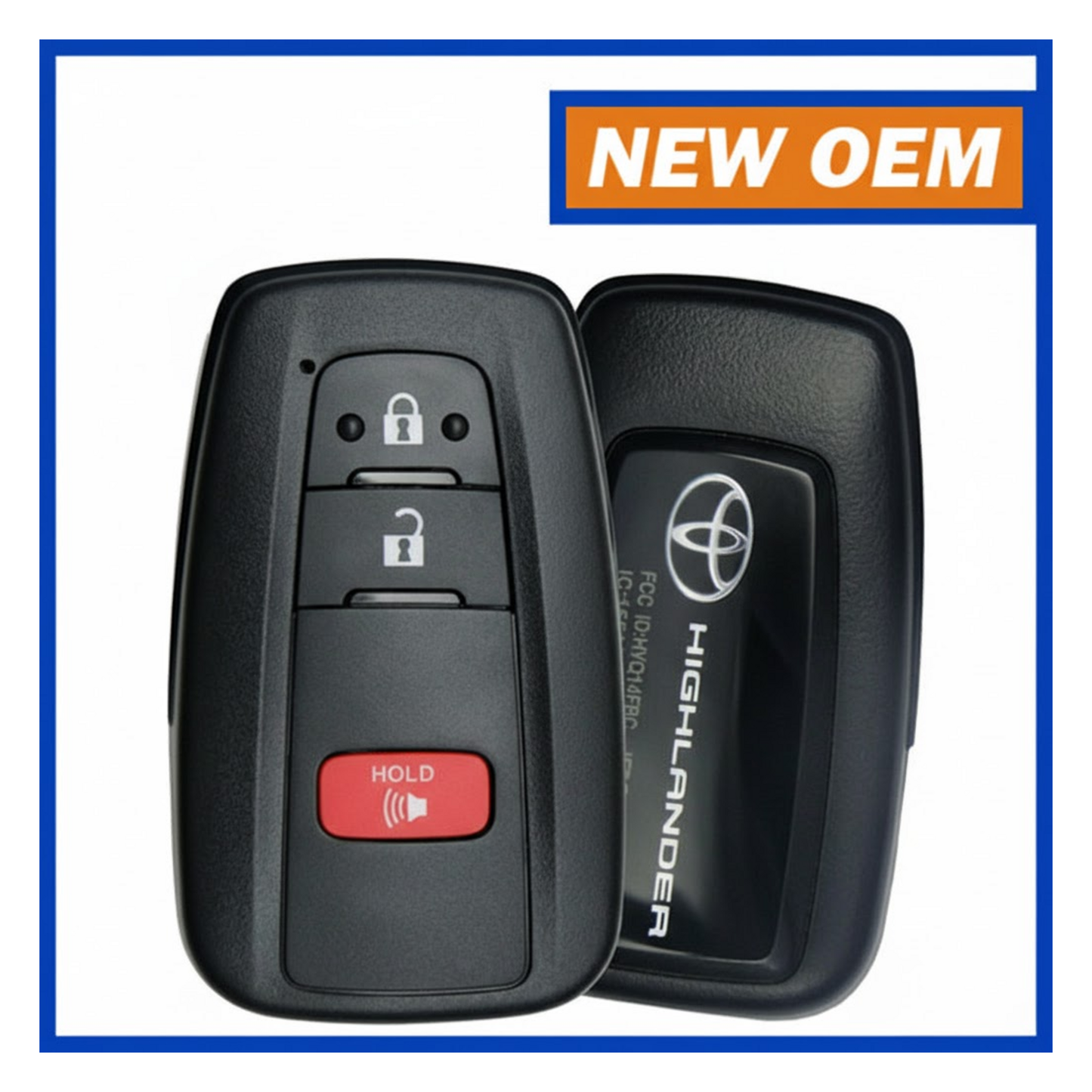 2021, 2022 Toyota Highlander, 3-Button Smart Key Remote (OEM) PN: 8990H-0E360 / FCC ID: HYQ14FLA