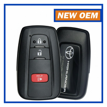 2021, 2022 Toyota Highlander, 3-Button Smart Key Remote (OEM) PN: 8990H-0E360 / FCC ID: HYQ14FLA