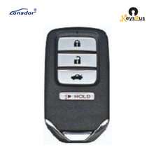 LONSDOR HD30-05 Universal Smart Key, Honda 4-Button Replacement (ID46/ID47/ID4A, Multiple Frequencies)