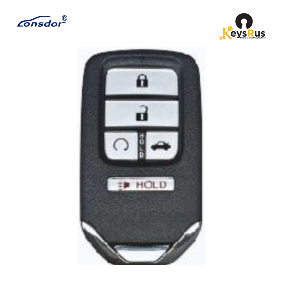 LONSDOR HD30-06 5-Button Honda Universal Smart Key, ID46/ID47/ID4A, 313/433 MHz