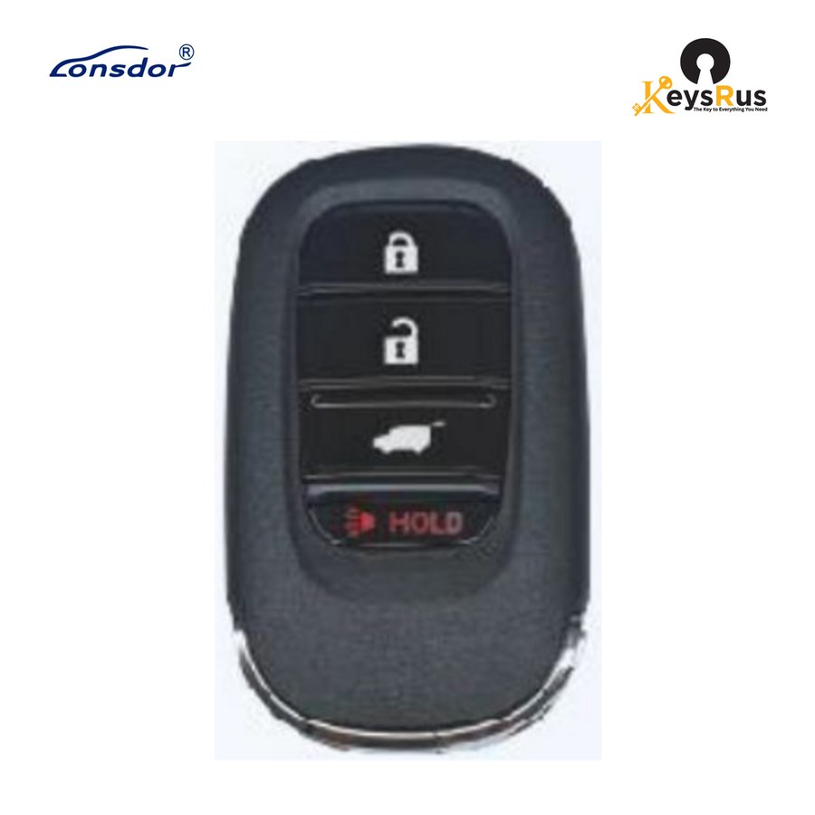 LONSDOR HD30-1D 4-Button Honda Universal Smart Key, ID46 / ID47 / ID4A, Adjustable Frequency
