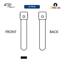 MFK-022:  MFK Honda / Acura Brass Blade — HON66 (10-Pack) Honda Civic, Accord, CR-V, Jazz; Acura — HON66 / HO01 / HO03 profile
