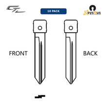 MFK-019:   MFK Ford Brass Blade — H75 (10-Pack) Ford Focus, Fiesta, Mondeo, Transit, Ranger — H75 / FO40R profile