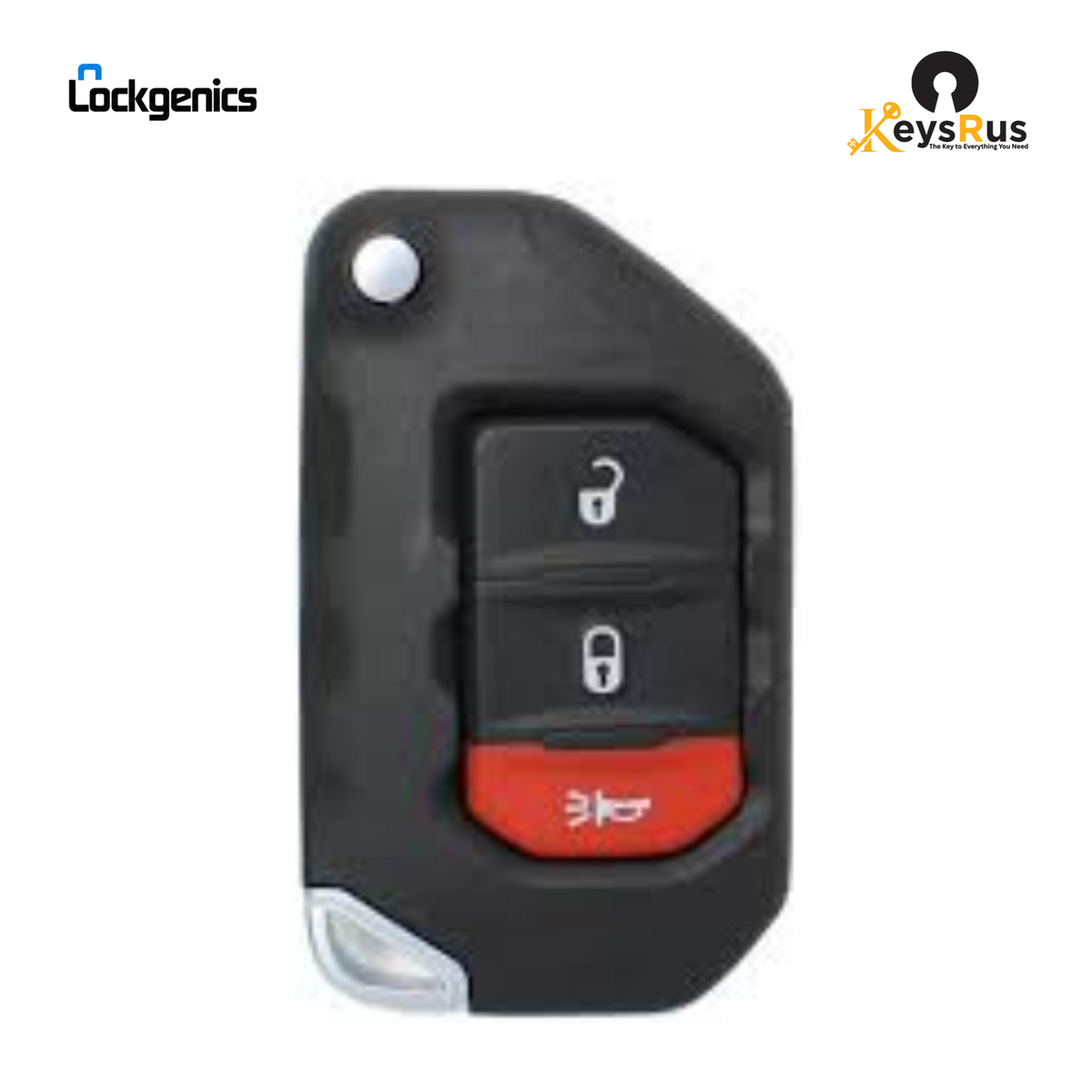 2018-2026 Jeep Wrangler Gladiator / 3-Button Flip Key / PN: 68416782AA / OHT1130261 (Aftermarket)