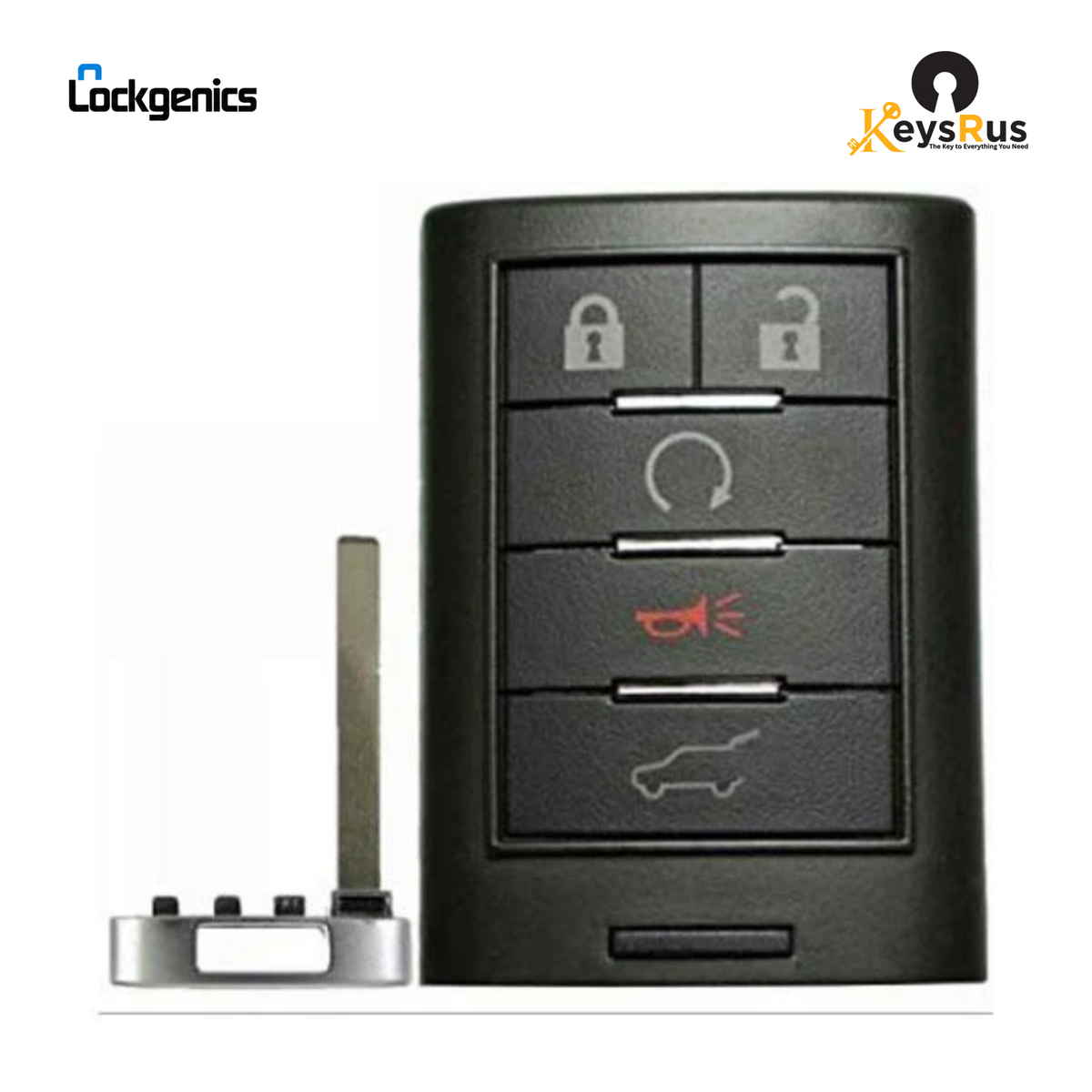 2010-2015 Cadillac SRX ATS XTS / 5-Button Smart Key / NBG009768T (Aftermarket)