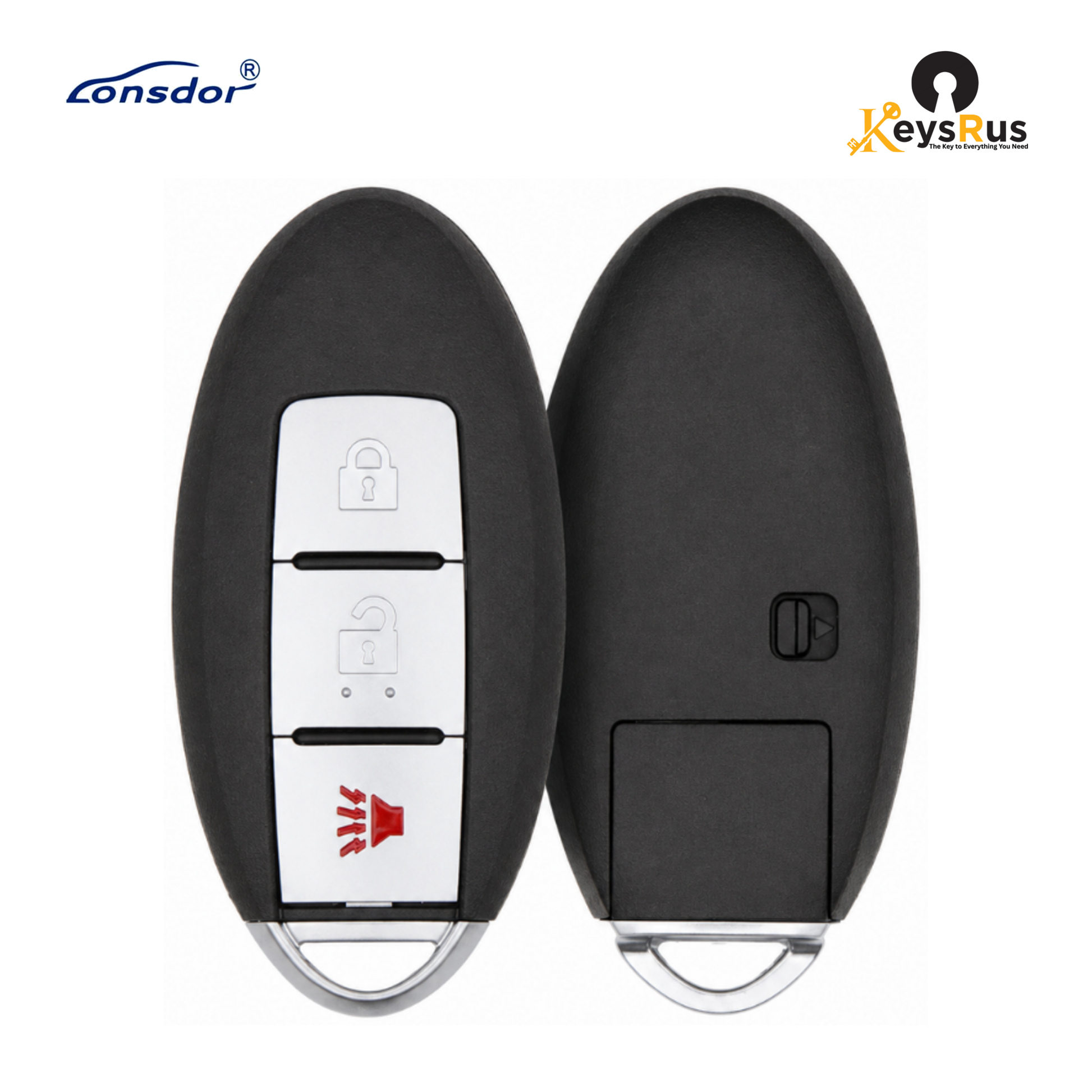 Lonsdor, NS30-01 Nissan Style, 3-Button Universal Smart Key, ID46+ID47+ID4A, Adjustable Frequency