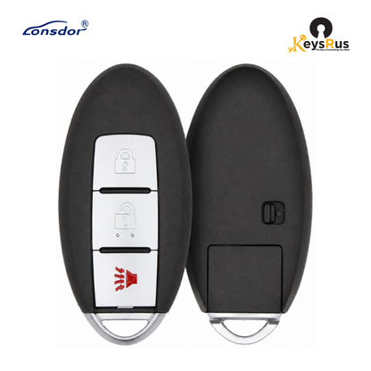 Lonsdor, NS30-01 Nissan Style, 3-Button Universal Smart Key, ID46+ID47+ID4A, Adjustable Frequency