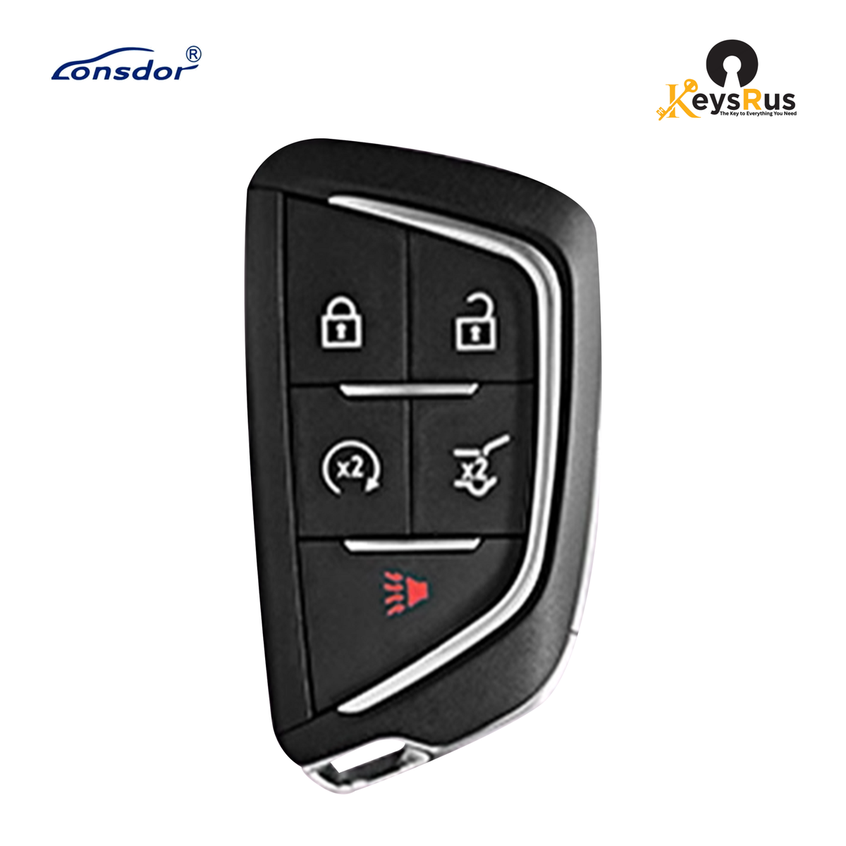 Original Lonsdor CD30-12 Cadillac-style 5-button universal smart key product image, Keysrus