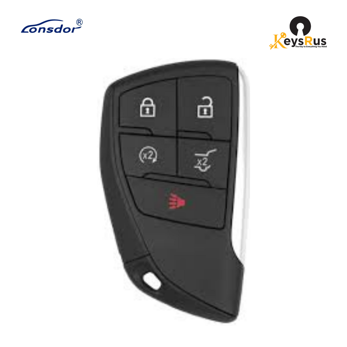 Lonsdor, CL30-27 Chevrolet Style, 4-Button Universal Smart Key, ID46+ID49+1D4A, Adjustable Frequency