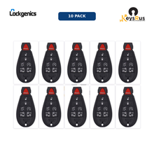 Keysrus Bundle and Save Pack of 10 LockGenics 7-button Chrysler Dodge VW Fobik keys, FCC ID M3N5WY783X / IYZ-C01C