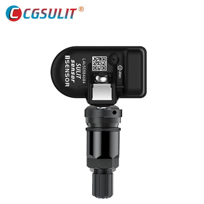 CGSULIT TS01 – Universal Programmable TPMS Sensor – 315/433 MHz – Cloneable – Metal Silver & Rubber Valve – 98% Vehicle Coverage