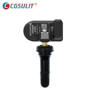 CGSULIT TS01 – Universal Programmable TPMS Sensor – 315/433 MHz – Cloneable – Metal Silver & Rubber Valve – 98% Vehicle Coverage