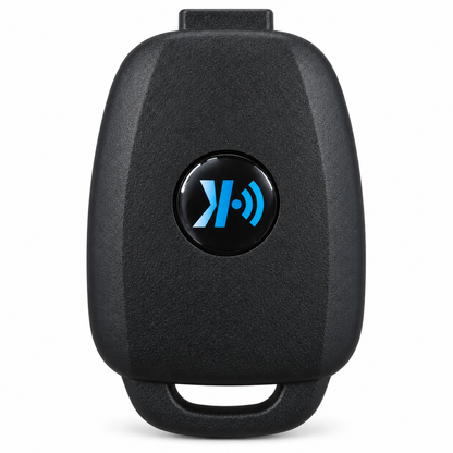 KEYDIY B35-4 Toyota-style remote head key, black rear housing with blue KD logo
